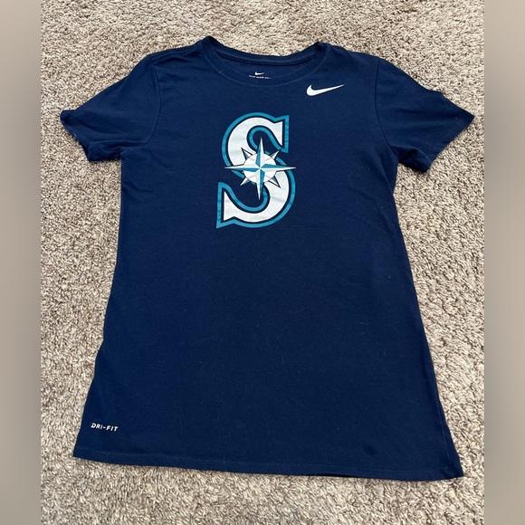 Nike Tops - The Nike Tee Dri-Fit Seattle Mariners Fan logo shirt women’s size small